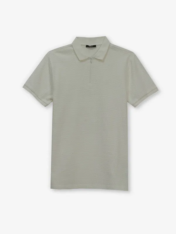 JACK & JONES cream cotton t-shirt