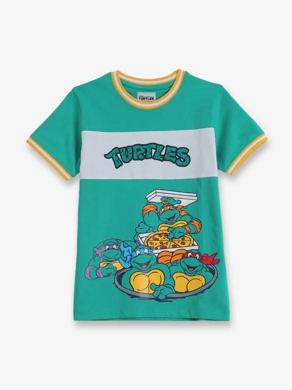 JACK & JONES green printed t-shirt