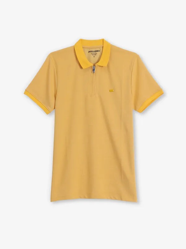 JACK & JONES mustard yellow stripe t-shirt