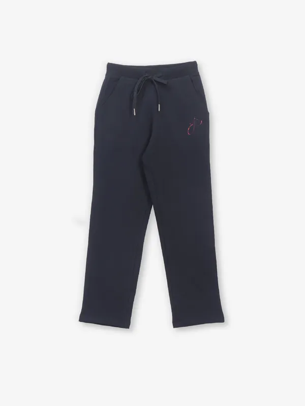 JUST CLOTHS black solid cotton jeggings