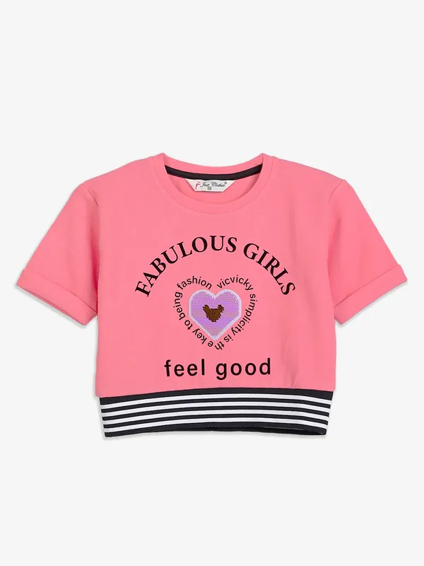 Just Clothes pink printed top