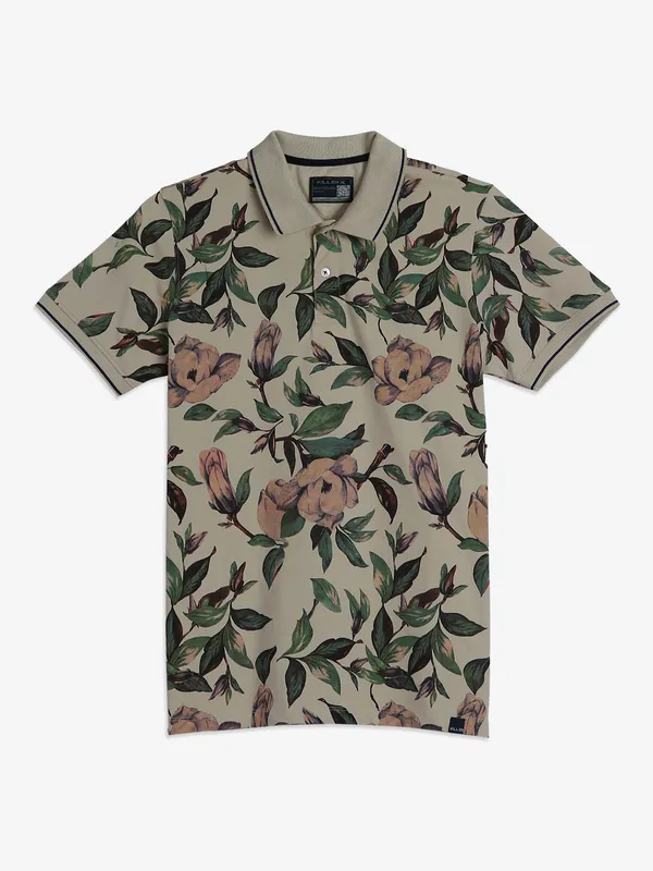 Killer beige floral printed t-shirt