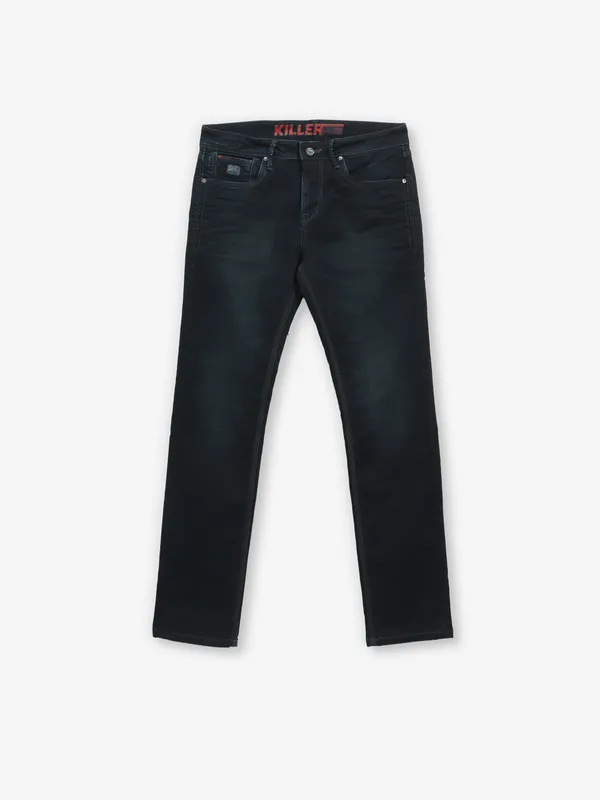 KILLER black slim fit jeans in denim