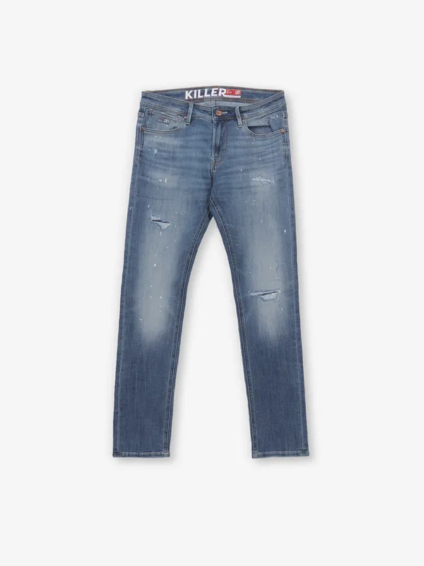 KILLER blue straight fit denim jeans