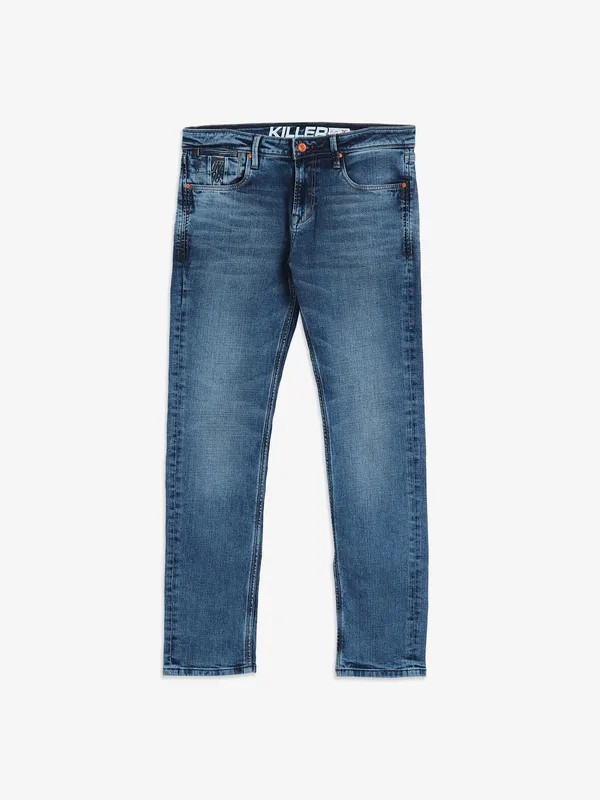 KILLER blue washed slim fit washed jeans