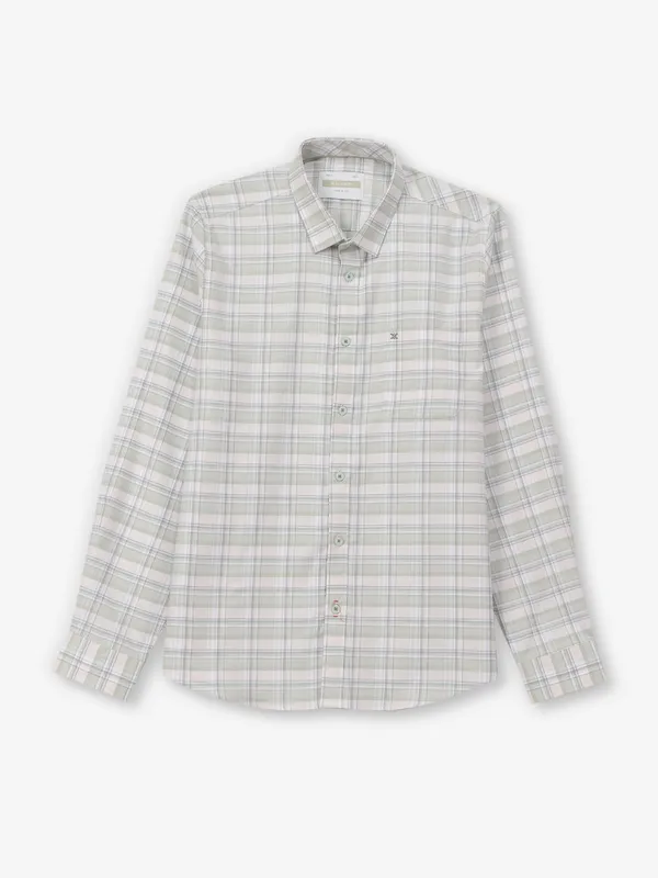 KILLER cotton pista green checks shirt