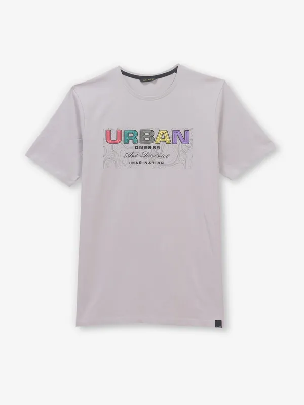 KILLER grey printed slim fit t-shirt