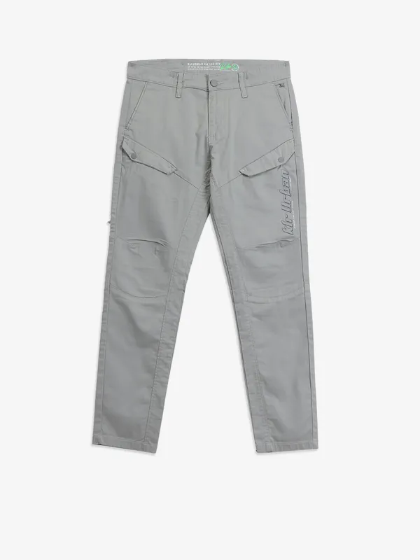 KILLER light grey cargo jeans