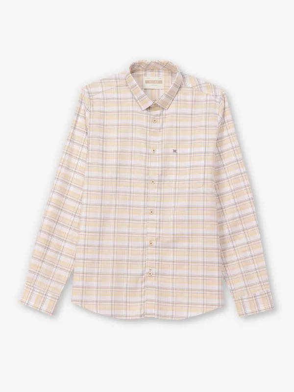 KILLER lime yellow checks cotton casual shirt