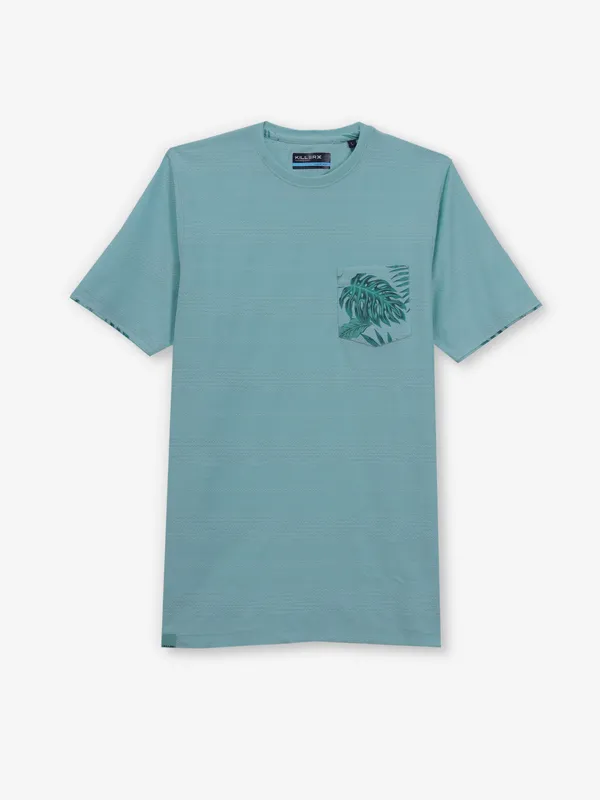 KILLER mint green stripe cotton t-shirt