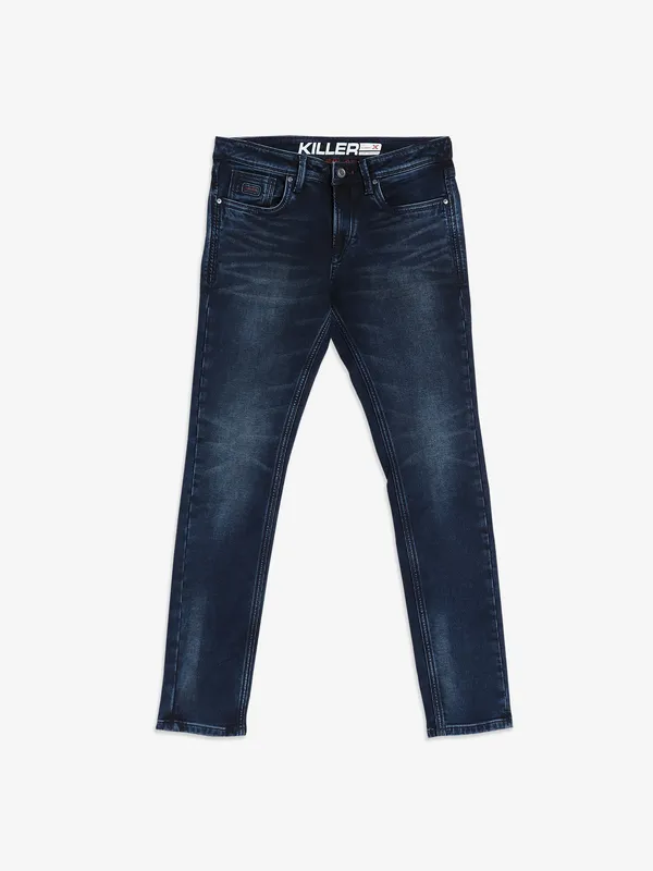 Killer navy skinny washed jeans