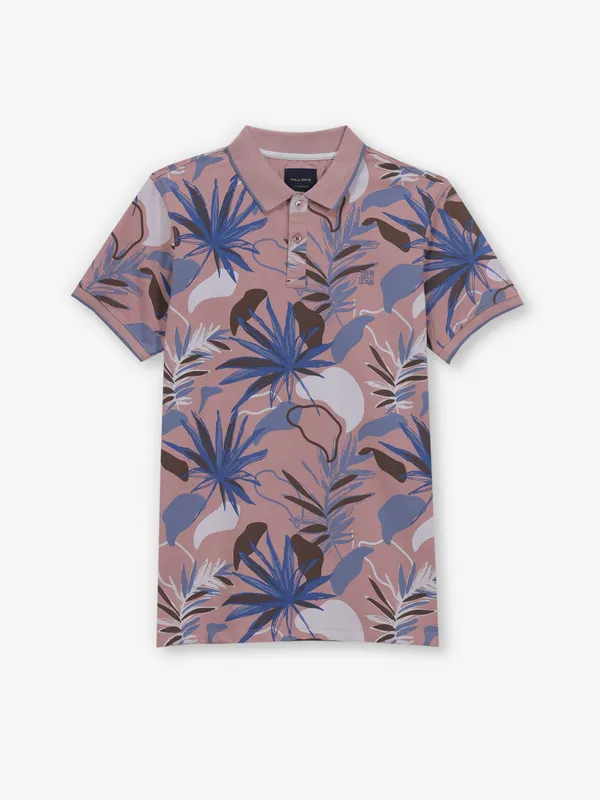 KILLER onion pink printed cotton t-shirt for men
