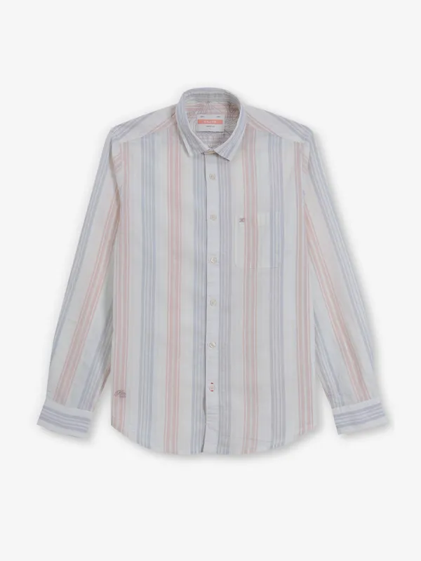 KILLER pink stripe cotton shirt for men