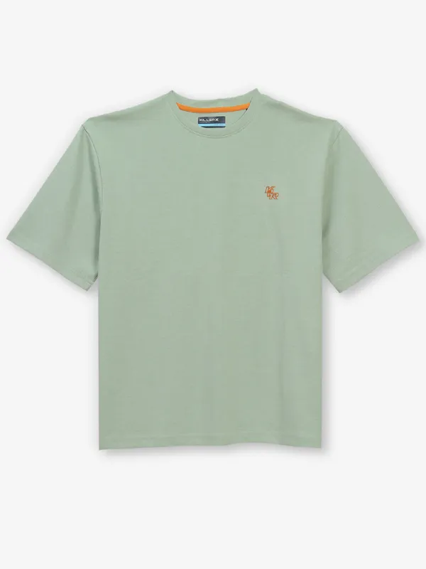 KILLER pista green cotton t-shirt in print