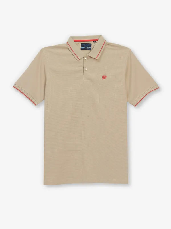 KILLER plain beige cotton t-shirt