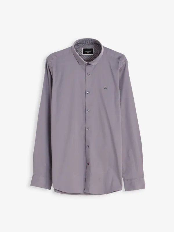 Killer plain grey cotton shirt