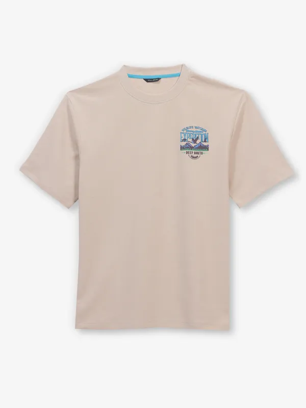 KILLER printed beige mens t-shirt