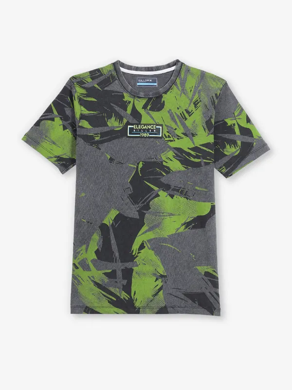 KILLER printed dark grey cotton t-shirt