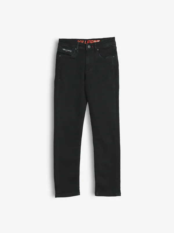 KILLER slim fit solid black jeans