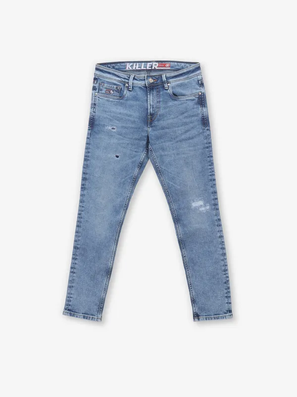 KILLER washed blue straight fit jeans
