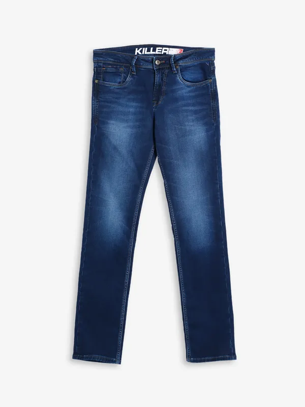 Killer washed slim fit jeans in navy