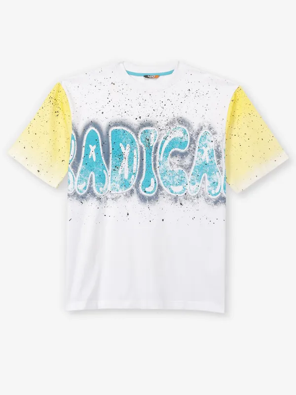 KILLER white half sleeve printed cotton t-shirt for men