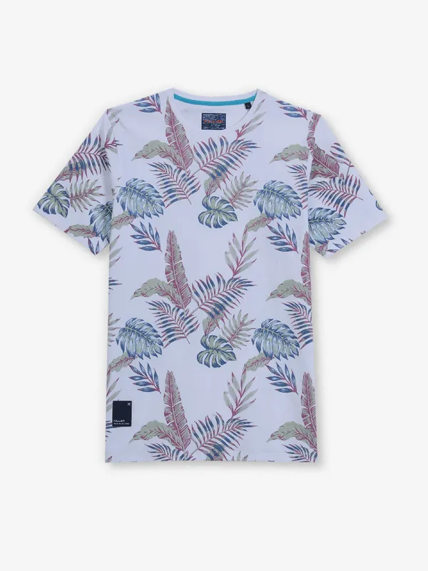 KILLER white printed cotton half sleeves t-shirt