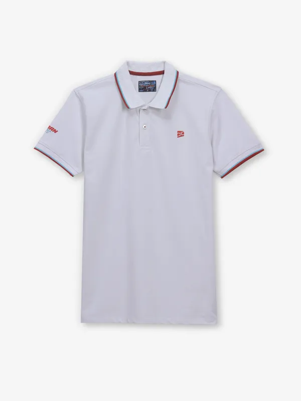 KILLER white slim fit cotton t-shirt