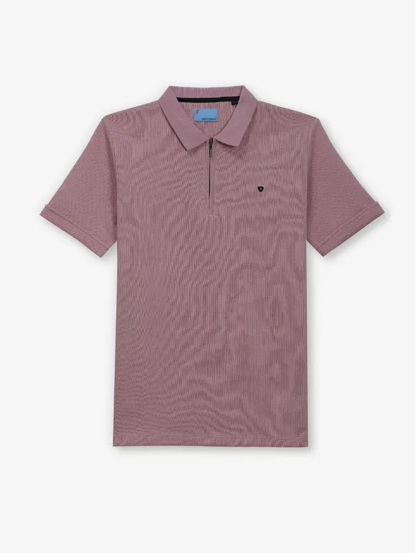 KNITS N THREADS onion pink cotton t-shirt