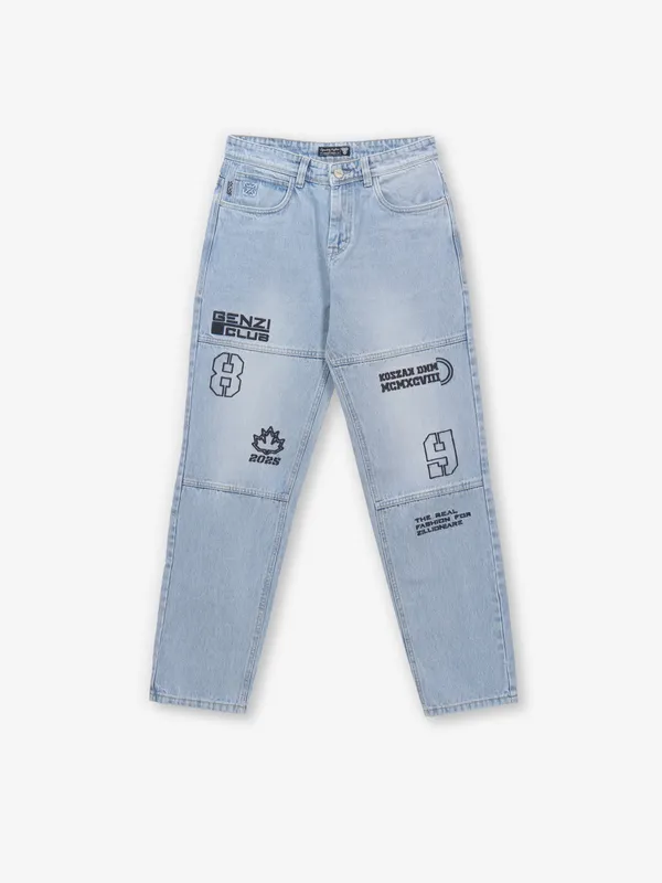 KOZZAK light blue washed narrow fit jeans