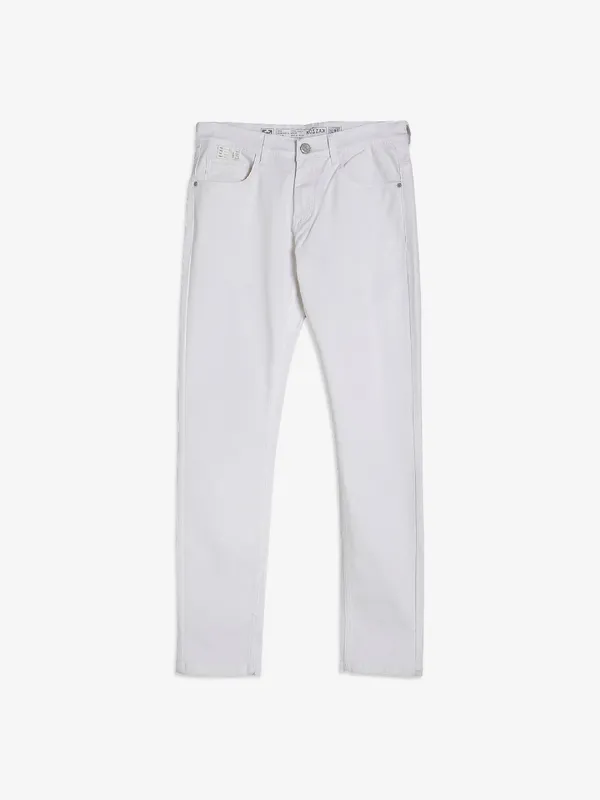 Kozzak solid white jeans