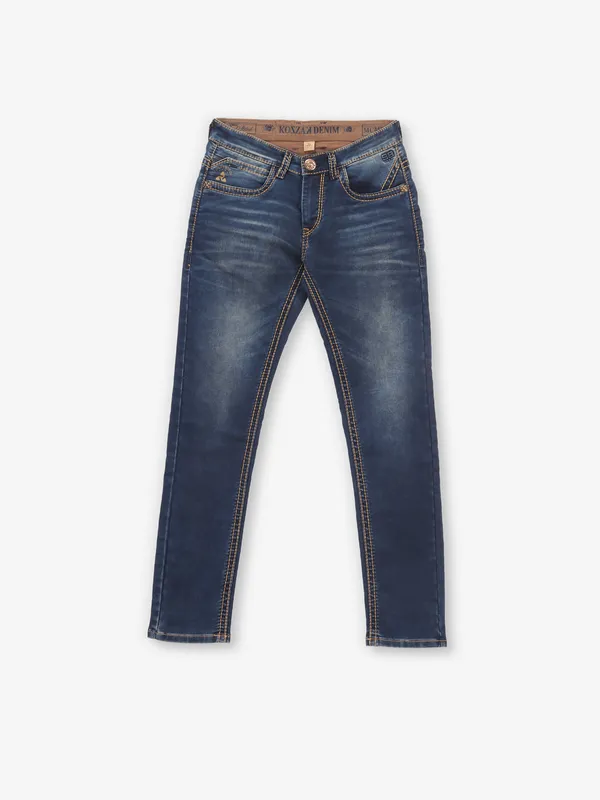 KOZZAK vintage navy blue super skiiny denim