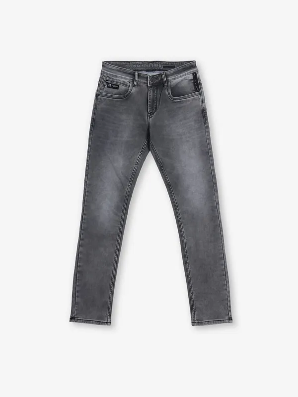 KOZZAK washed black denim jeans in skinny fit