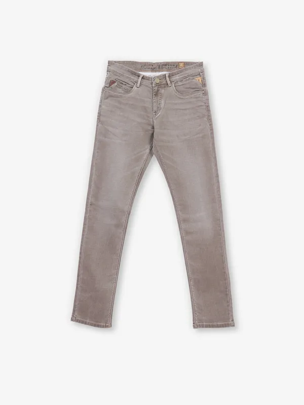 KOZZAK washed khakhi super skinny denim