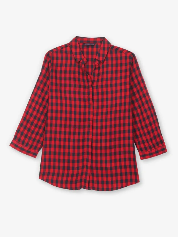 KRAUS red checks cotton shirt
