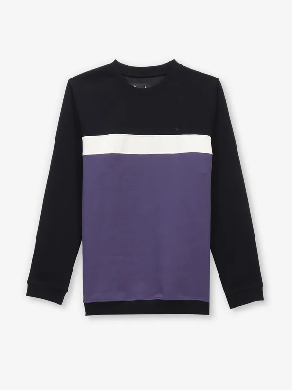 KUCH KUCH black and purple cotton t-shirt