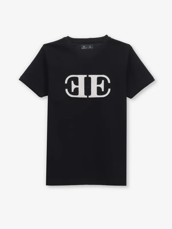 KUCH KUCH black cotton t-shirt for men