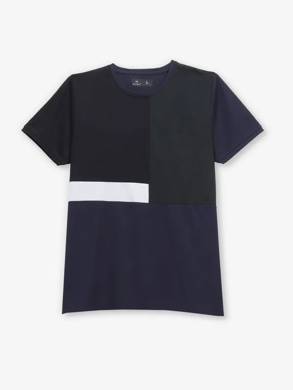 KUCH KUCH color block cotton slim fit t-shirt