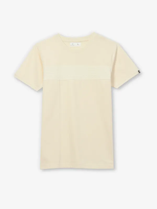 KUCH KUCH cotton beige slim fit t-shirt