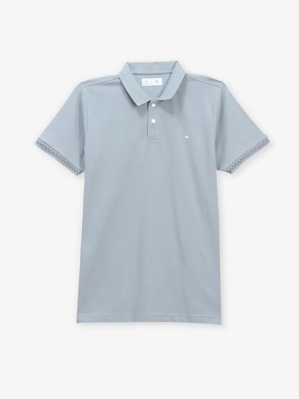 KUCH KUCH plain grey cotton t-shirt for men