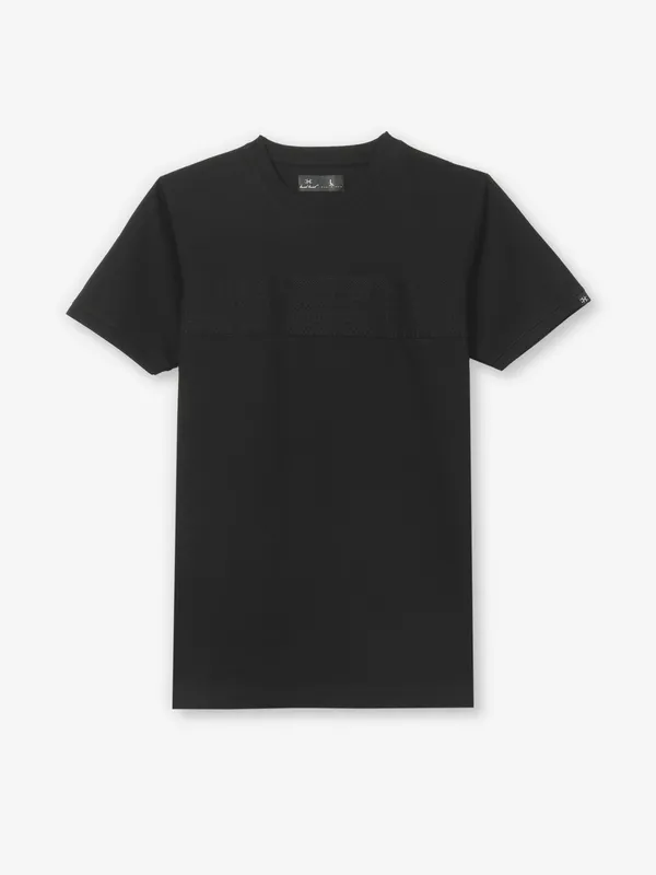 KUCH KUCH slim fit black cotton t-shirt