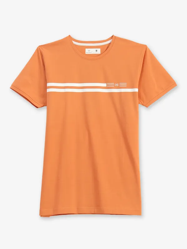 KUCHKUCH orange cotton t-shirt
