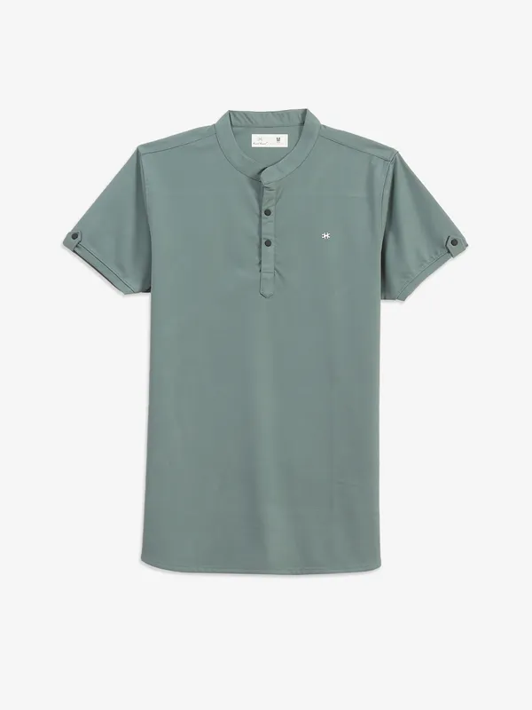 KUCHKUCH plain pista green t-shirt