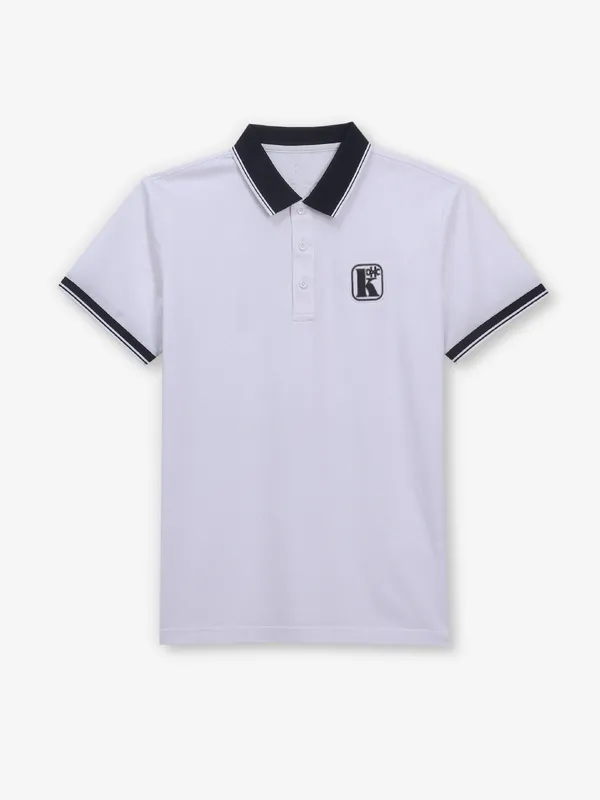 KUCHKUCH plain white cotton t-shirt