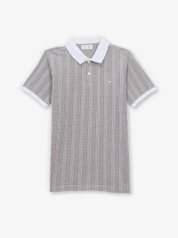 KUCHKUCH white stripe cotton t-shirt