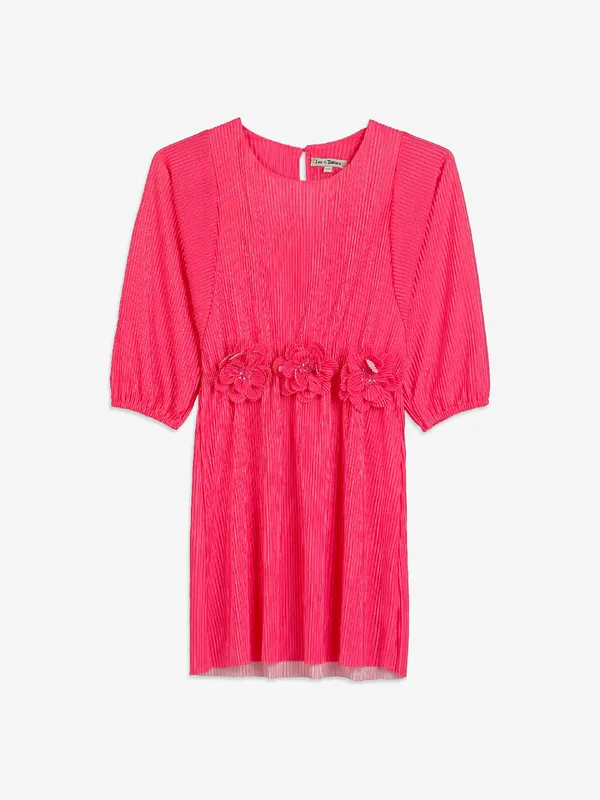 Leo n Babes dark pink lycra frock
