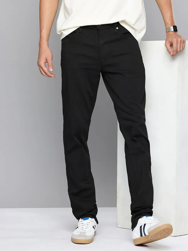 LEVIS 511 slim fit solid black denim for men