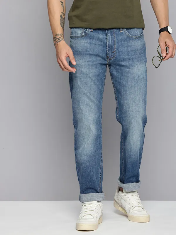 LEVIS light blue washed 511 slim fit denim jeans