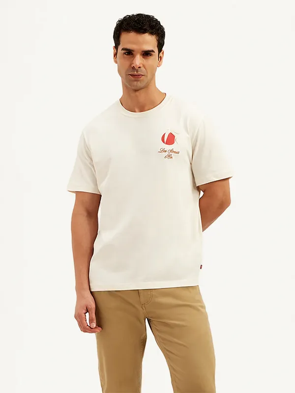 LEVIS off white printed oversize t-shirt