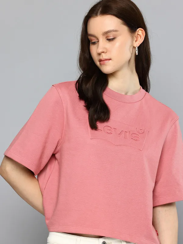 LEVIS onion pink t-shirt in soft cotton